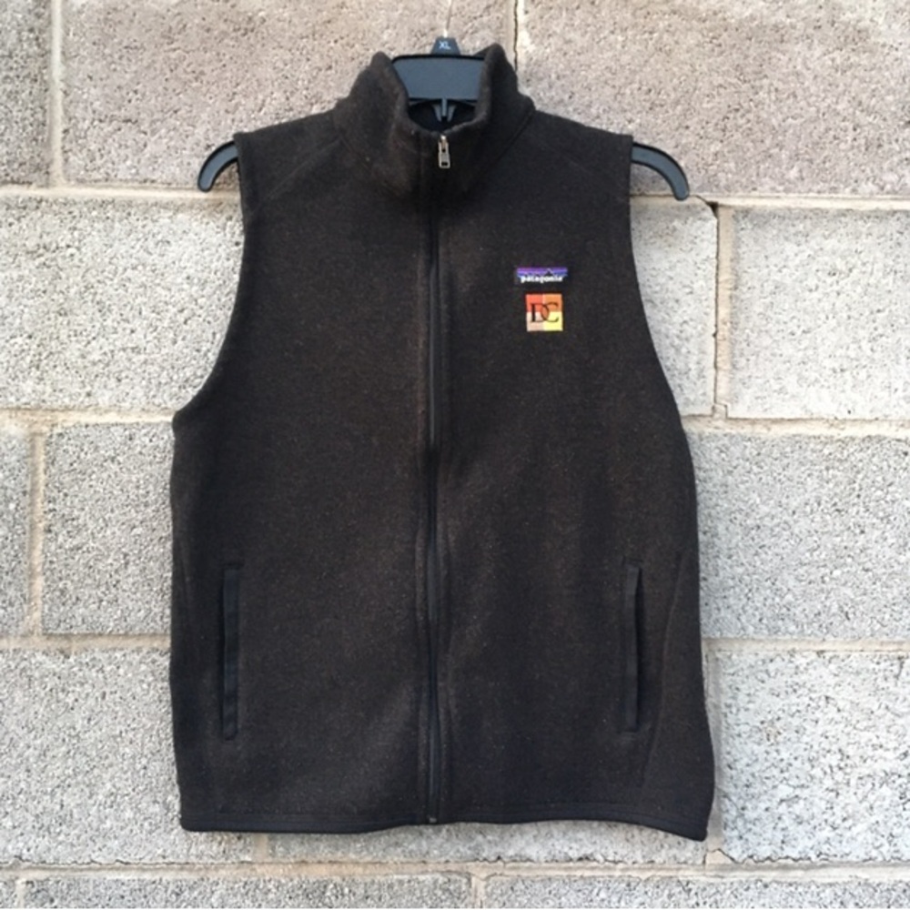 Patagonia Better Sweater Vest Womens Size Large Black Full Zip Fleece 25886 **Rd